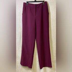 New York & Company Women's Burgundy Trousers